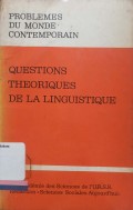 Questions Theoriques De La Linguistique