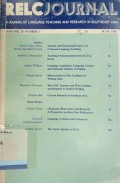 RELC Journal, Vol. 20, No. 1, June 1989