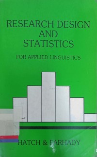 Reasearch design and statistics; for applied linguistics