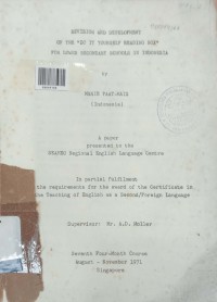 Revision and development of the 