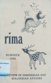 Rima, Review of Indonesia and Malaysian Affairs Summer Volume 24 /1990