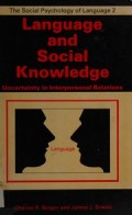 Language and social knowledge