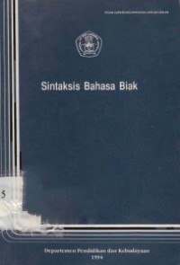 Sintaksis Bahasa Biak