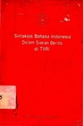 Sintaksis bahasa Indonesia dalam siaran berita di TVRI