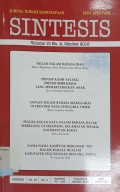 Sintesis: Jurnal Ilmiah Kebudayaan, Vol. 10, No. 2, Oktober 2016