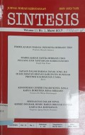 Sintesis: Jurnal Ilmiah Kebudayaan, Vol. 11, No. 1, Maret 2017