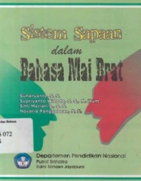 Image of Sistem sapaan dalam bahasa Mai Brat