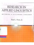 Research in Applied Linguistics: Becoming a Discerning Consumer