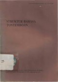 Struktur bahasa tontemboan