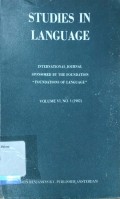 Studies in Language Vol VI No 1 (1982)