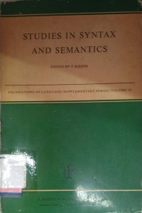 Studies in syntax and semantics