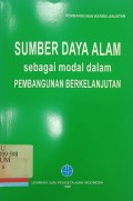 Sumber daya alam sebagai modal dalam pembangunan berkelanjutan