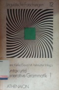 Syntax und Generative Grammatik 1