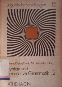 Syntax und Generative Grammatik 2