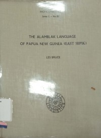 The alambak language of papua new guinea (east sepik)