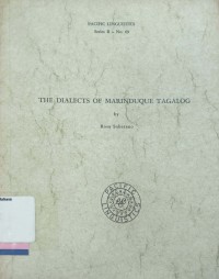 The dialects of marinduque tagalog