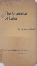 The grammar of lahu