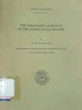 The sama/Bajau language in the lesser Sunda islands