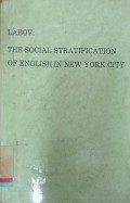 The social stratificatiom of English in New York City