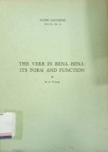 The verb in bena-bena: it's form and function