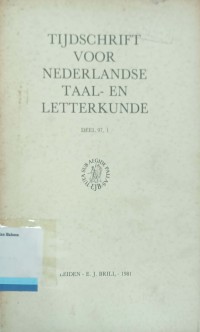 Tijdschrift Voor Nederlandse Taal- En Letterkunde Deel  91, 1