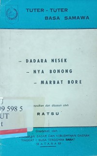 Tuter-tuter basa samawa
