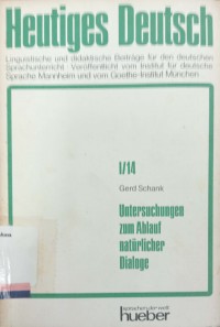 Untersuchungen zum Ablauf Naturlicher dialoge