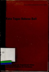 Kata tugas Bahasa Bali