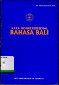 Kata Nonreferensial Bahasa Bali