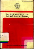 Fonologi, morfologi, dan sintaksis bahasa Kedang