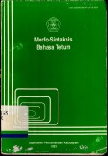 Morfo-sintaksis Bahasa Tetum