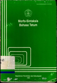 Morfo-sintaksis Bahasa Tetum