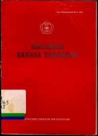 Sintaksis Bahasa Tarangan
