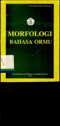 Morfologi Bahasa Ormu