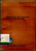 Morfologi dan sintaksis bahasa melayu riau