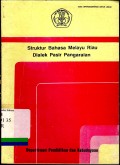 Struktur bahasa melayu riau dialek pasir pangaraian