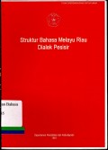 Struktur bahasa melayu riau dialek pesisir