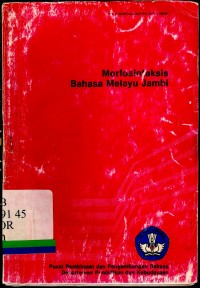 Morfosintaksis bahasa melayu jambi