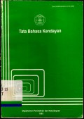 Tata bahasa kendayan