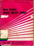 Morfo sintaksis bahasa melayu sambas