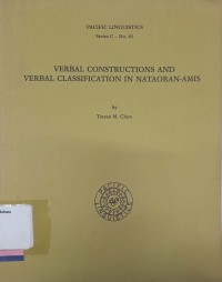 Verbal construction and verbal classification in nataoran-amis