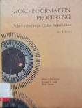 Word/information processing: administration & office automation