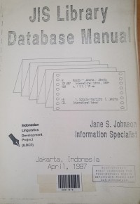 Jis library database manual