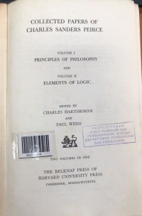 Collected papers of charles sanders peirce
