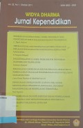 Widya Dharma: Jurnal Kependidikan Vol. 22, No.1, Oktober 2011