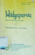 Widyaparwa Memuat Masalah Bahasa dan Sastra Indonesia dan Daerah : Struktur, Makna, Dan Pemakaian Bahasa Jawa