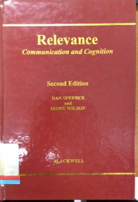 Relevance communication and cognition