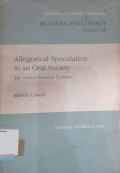 Allegorical Speculation in an Oral Society