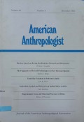 American anthropologist Vol. 87 Number 4 1985