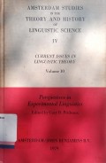 Perspectives In Experimental Linguistics